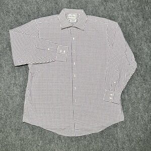 Brooks Brothers Shirt Men 18 35 Thomas Mason Luxury Collection Regent Fit Check